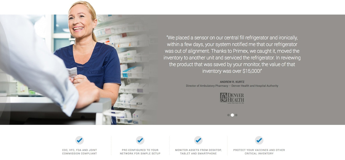 Primex Testimonial Design
